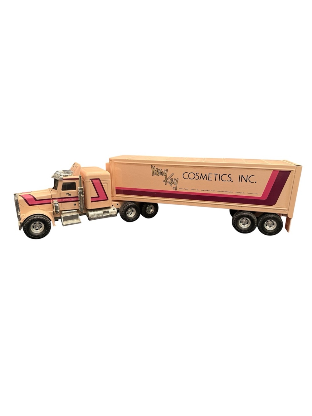 Mary Kay Cosmetics Diecast Metal Semi-Truck & Trailer Car Display Vintage Logo